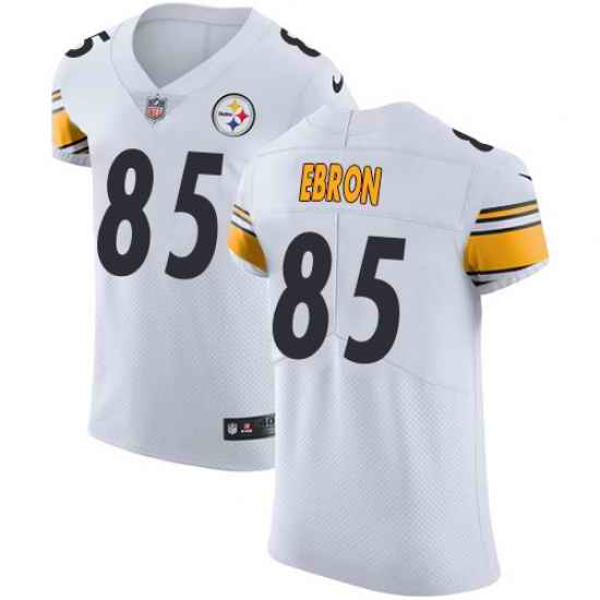 Nike Pittsburgh Steelers 85 Eric Ebron White Men Stitched NFL New Elite Jersey